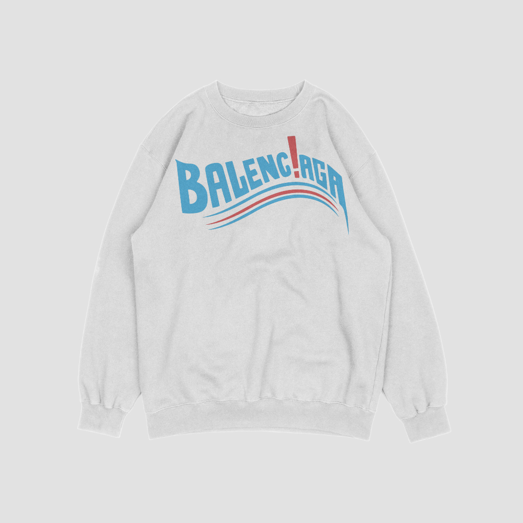 Balenciaga クラシックなレタープリントスウェット クル