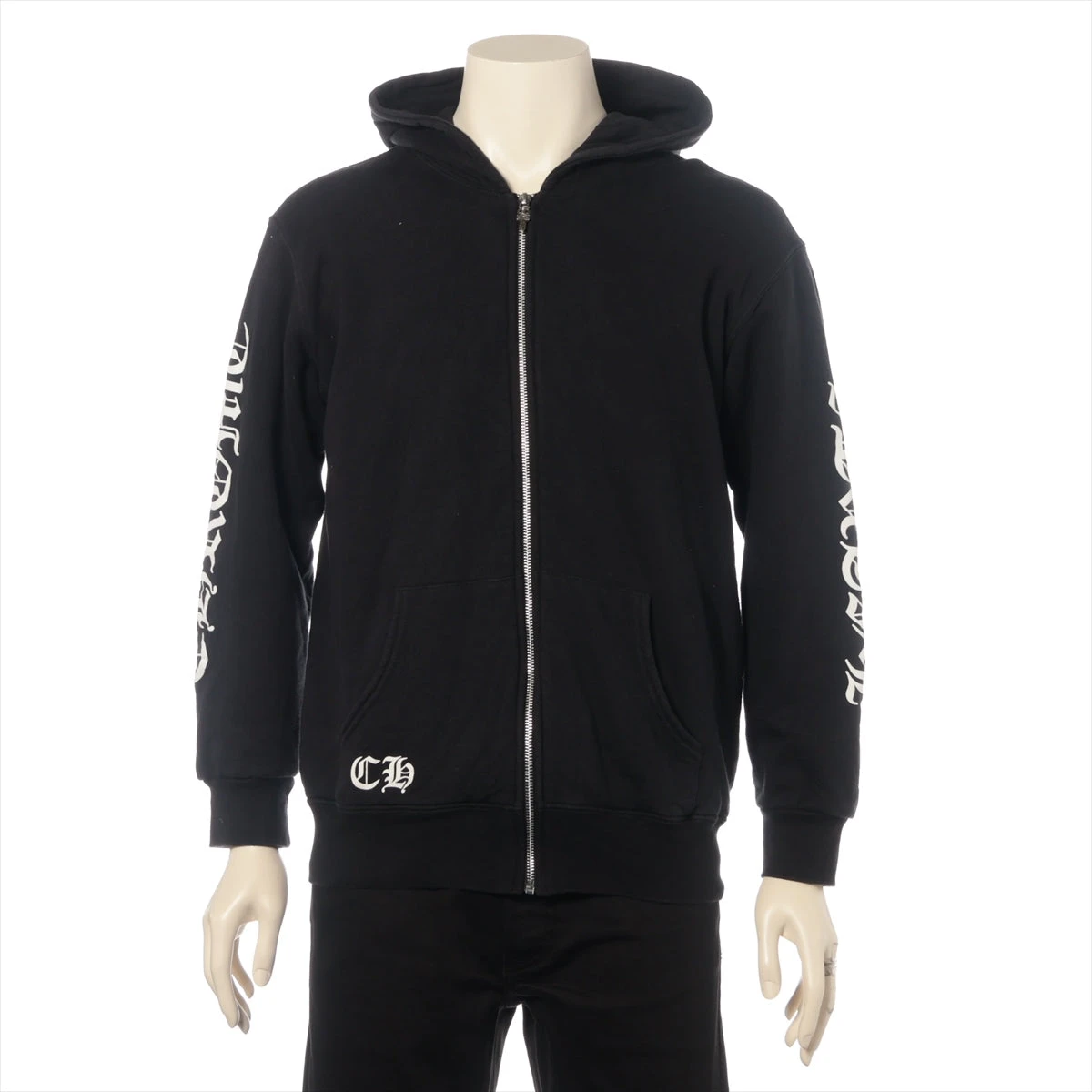 クロムハーツ ホースシュー パーカー コットン  ブラック