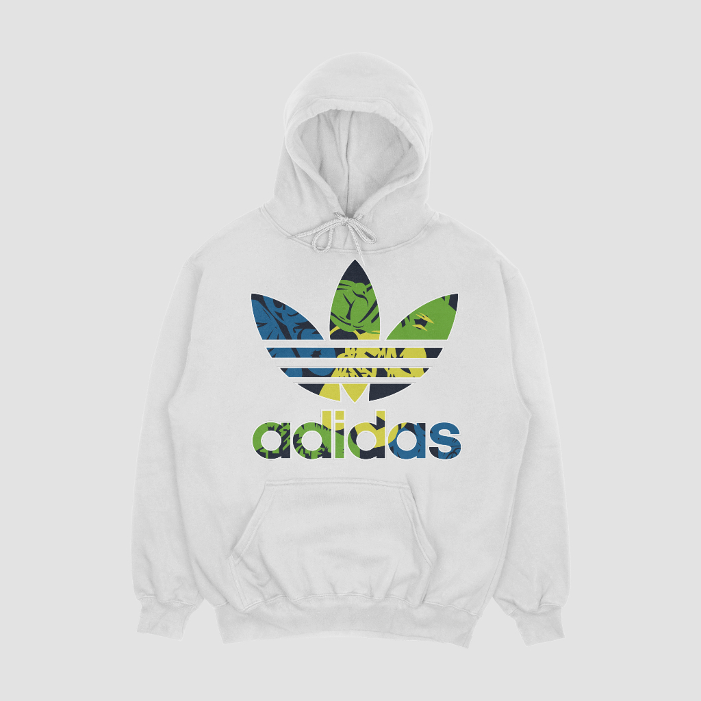 ADIDAS スポーツカジュアルゆったりハットパーカープルオーバー