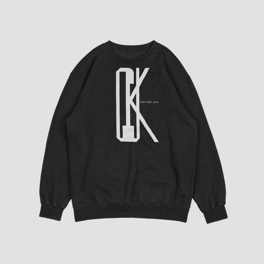 Calvin Klein 春と秋のカジュアルで快適な丸首の衛衣