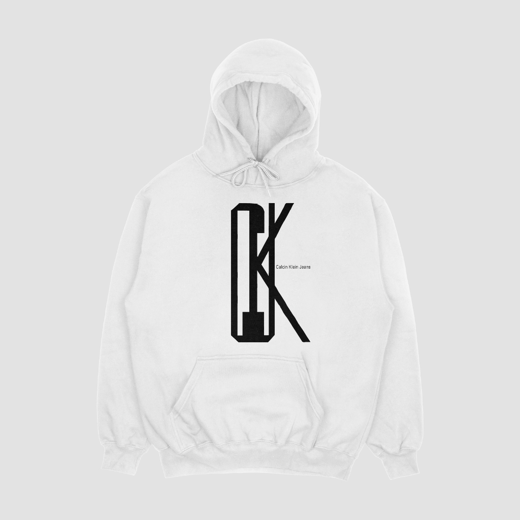Calvin Klein 春秋カジュアルファッションシンプルアルファベットコットン連帽パーカー