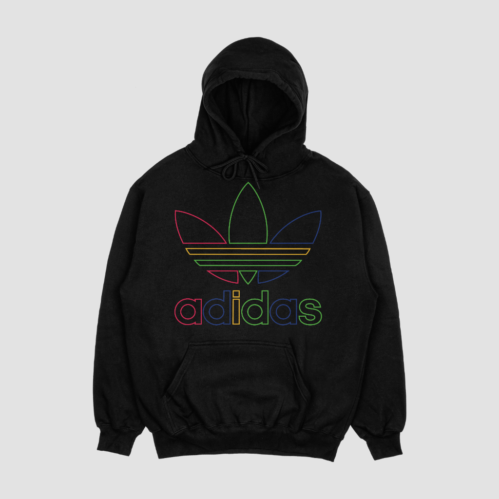 ADIDAS スポーツカジュアルゆったりハットパーカープルオーバー