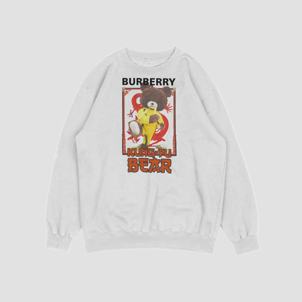 Burberry小熊アルファベットのキャラクタープリントのスウェット クル