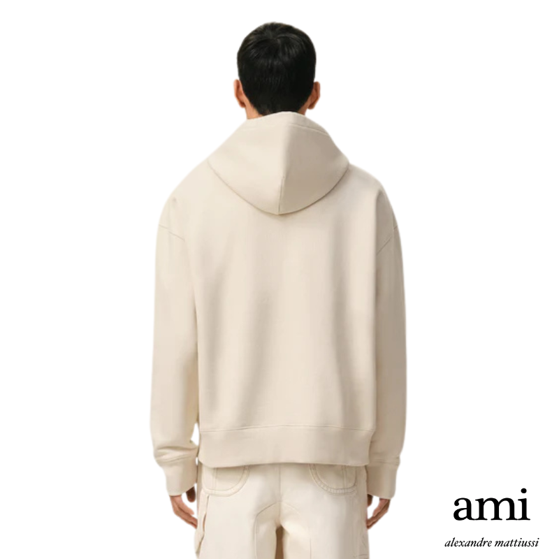 Ami paris  ホワイト コットン Ami De Coeur パーカー