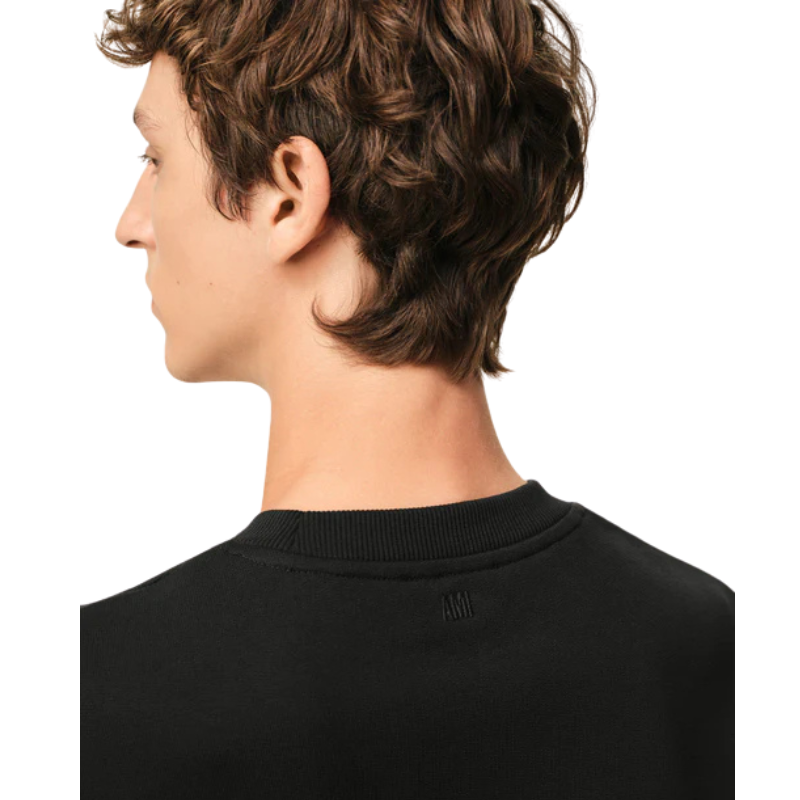 【パーマネントコレクション】ブラック オーガニックコットン Ami de Coeur スウェットシャツ