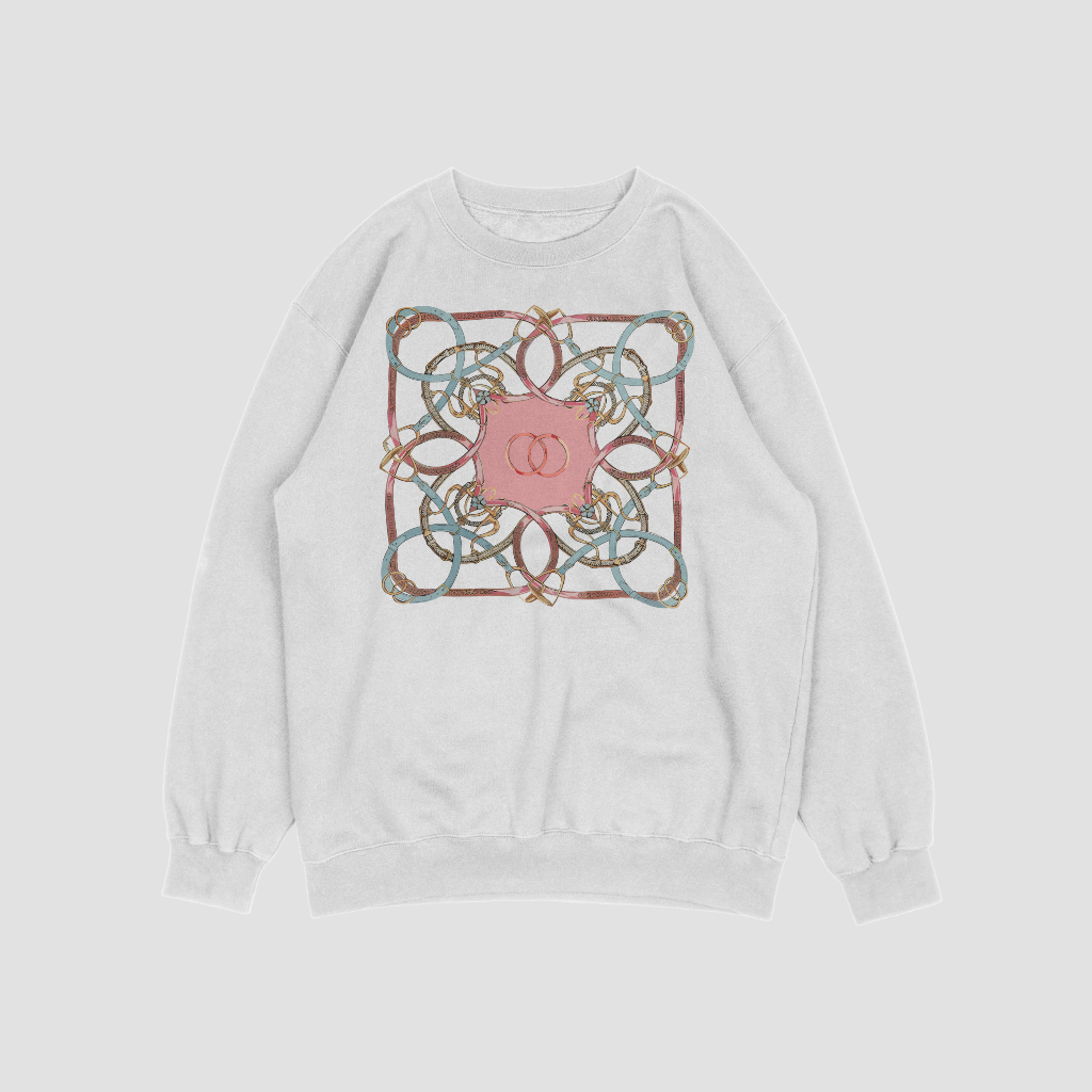 CHANEL カートゥーンプリントラウンドネックスウェット クル