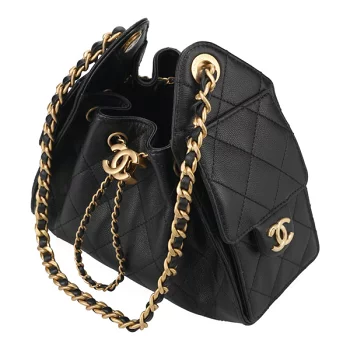 シャネル バッグ レディース CHANEL シャネル25 ミニハンドバッグ AS5631 B20304 94305 ブラック マットゴールド金具