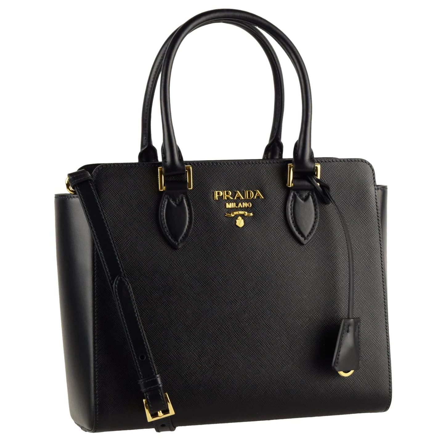 ★PRADA直営店★モノクローム スモール サフィアーノ バッグ