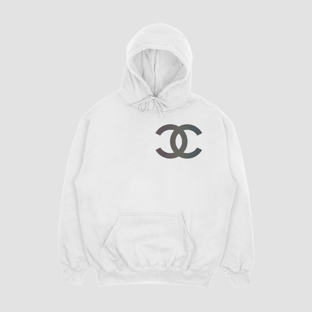CHANEL アルファベットプリントのパーカー