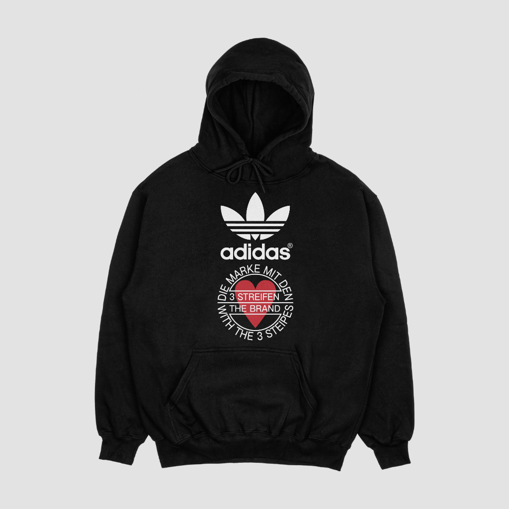 ADIDAS スポーツカジュアルゆったりハットパーカープルオーバー