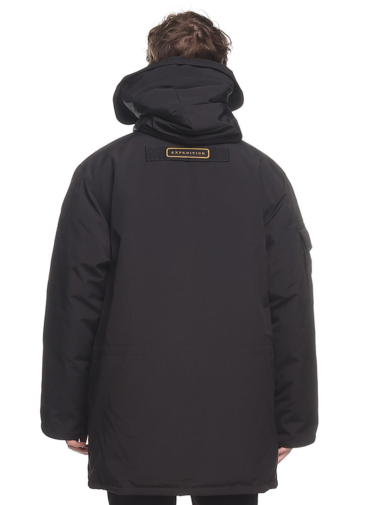 カナダグース ダウンジャケット メンズ CANADA GOOSE エクスペディション EXPEDITION ダウン フーデット パーカー ブルゾン クロ 黒 