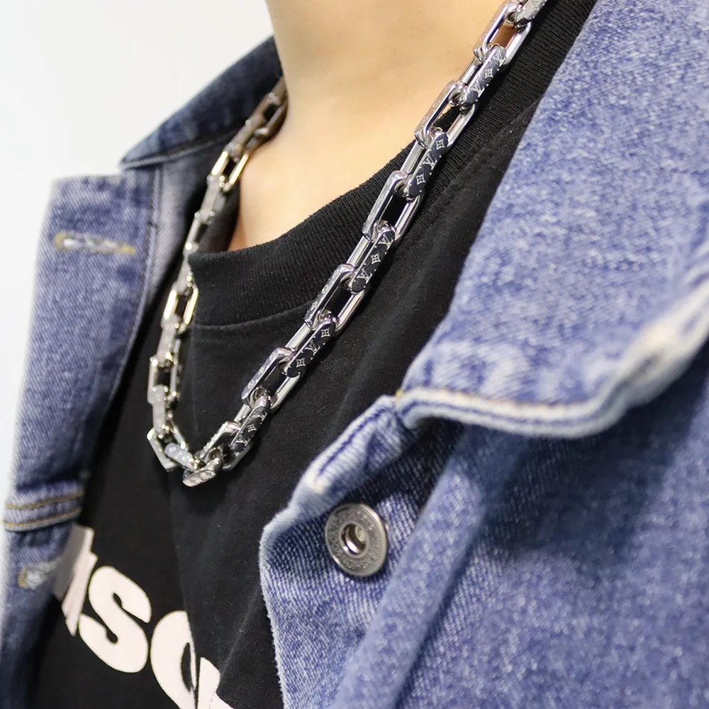 【国内発送/直営店】ネックレス BTS 防弾少年団 のジョングク着用 ♪ 完売必至 ★コリエ チェーン モノグラム