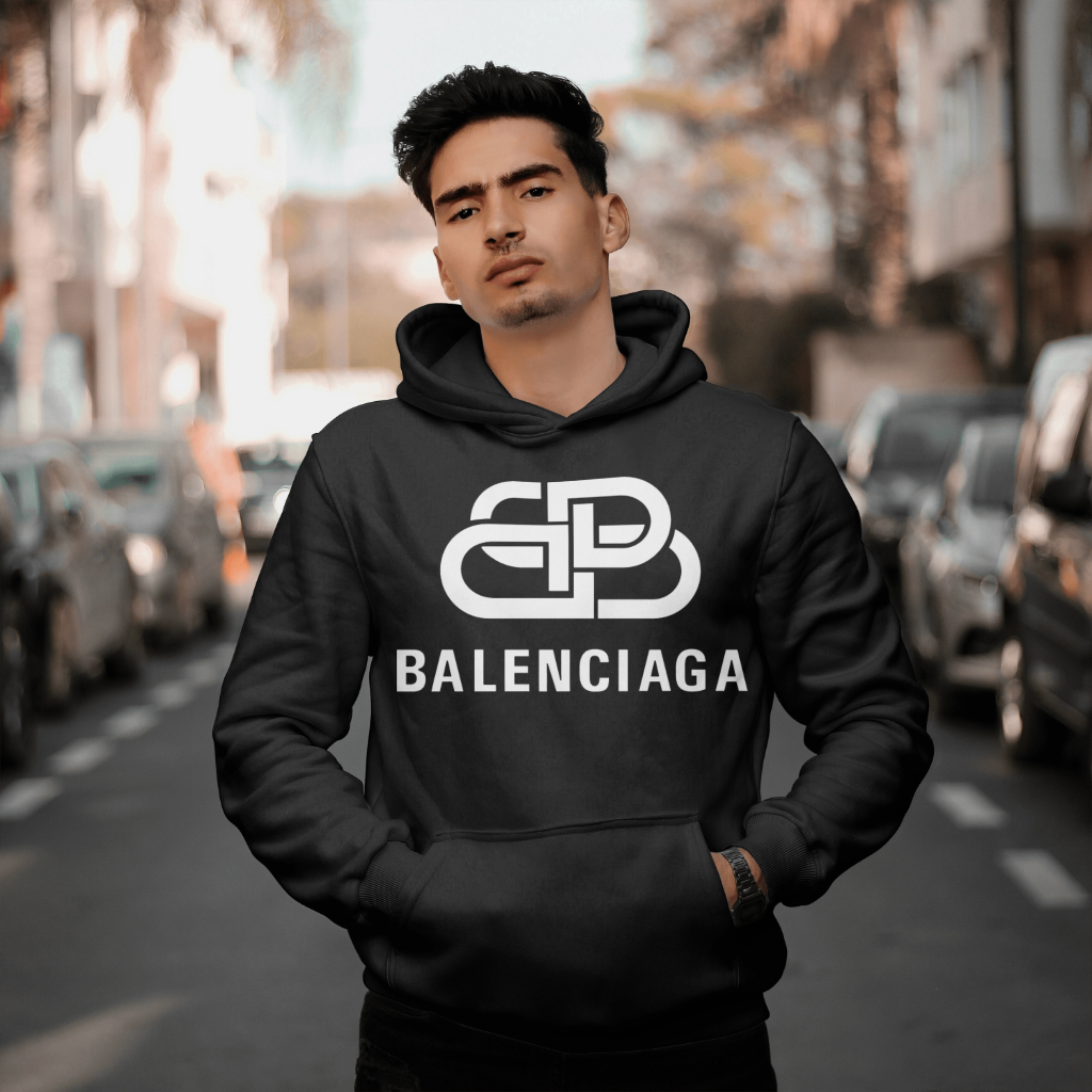 Balenciaga クラシックなアルファベットプリントのパーカー