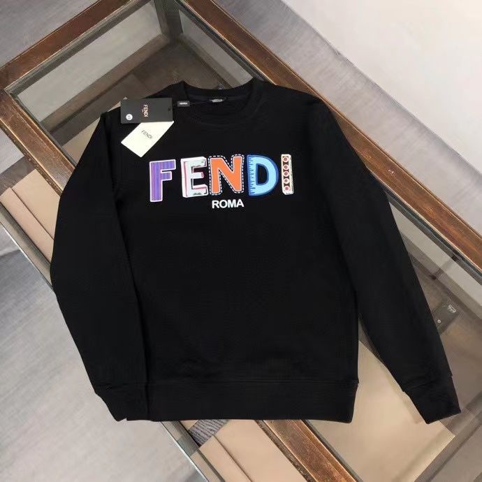 FENDI  パーカー フェンディ プレントおしゃれ 丸首 通勤 通学 ゆったり メンズ