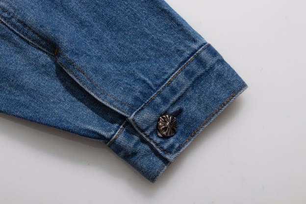 【Chrome Hearts】クロムハーツ リーバイス 70506 クロスパッチ フローラルボタン デニムジャケット メンズ