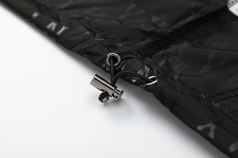 MLB 春と秋の新しい老花満印連帽スポーツ  トレンチコート