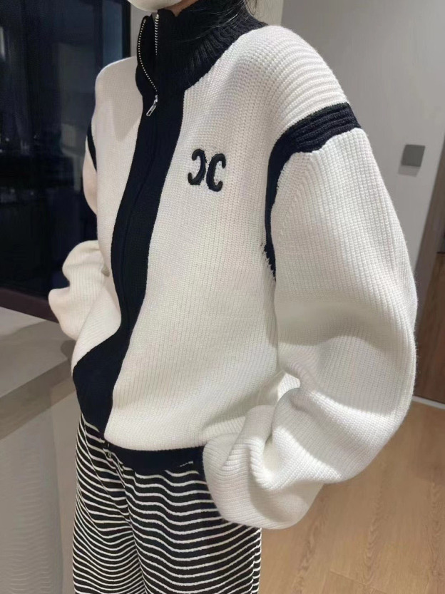 LOEWE高品質刺繍ニットカーディガンセーター 