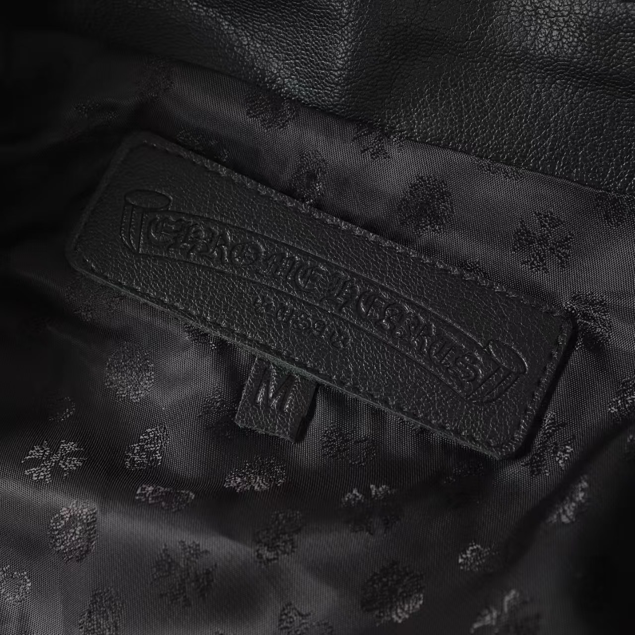 クロムハーツ（Chrome Hearts） CLASSIC JEAN LTHR レザークラシックジーン 現行型レザージャケット(ブラック×シルバー)【519052】