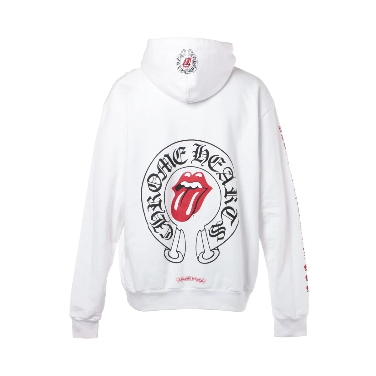 クロムハーツ パーカー コットン  ホワイト ローリングストーンズ