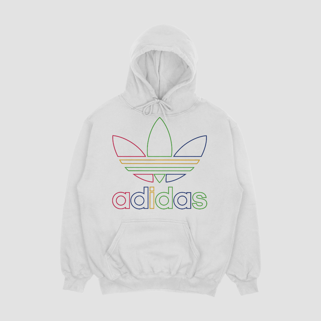 ADIDAS スポーツカジュアルゆったりハットパーカープルオーバー