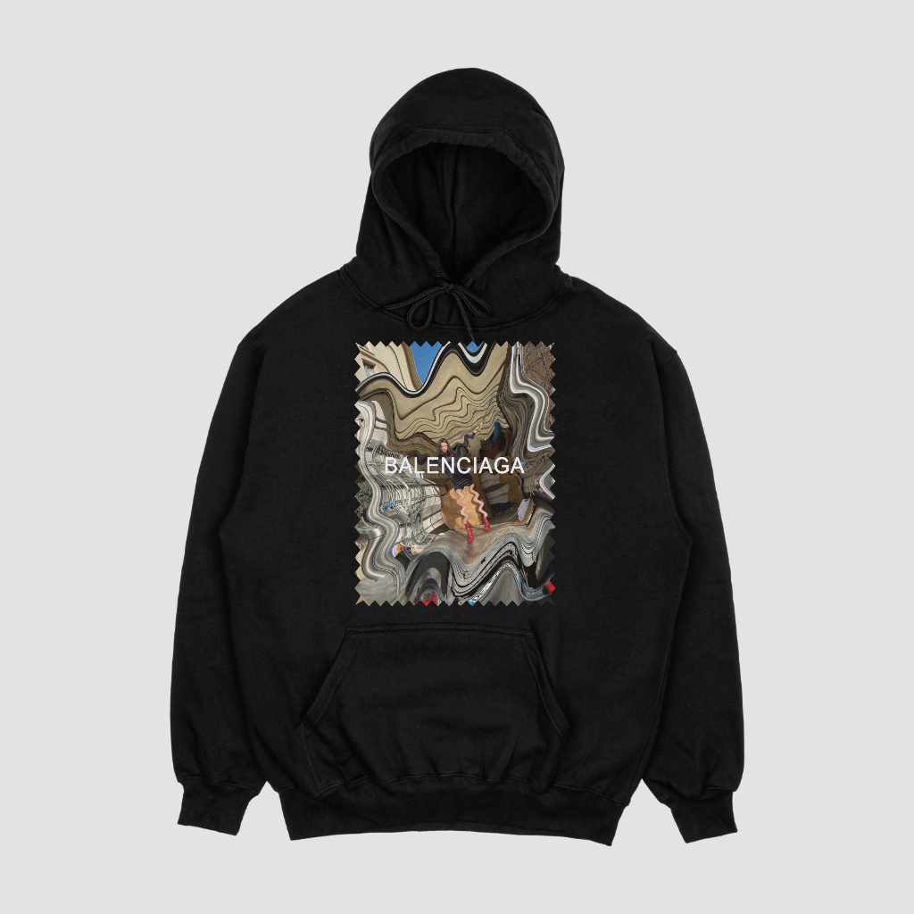 Balenciaga クラシックなアルファベットプリントのパーカー