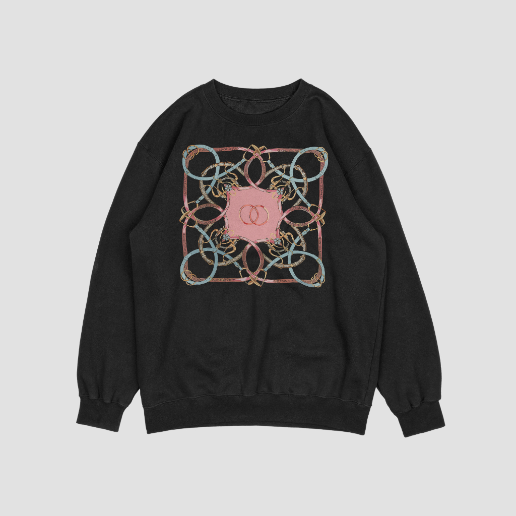 CHANEL カートゥーンプリントラウンドネックスウェット クル