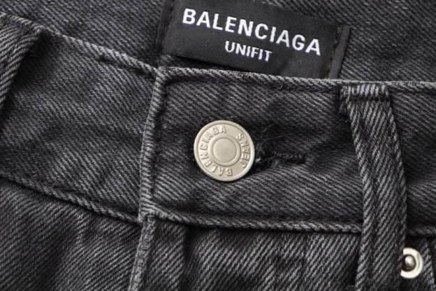 Balenciaga 水洗いフィットストレートカジュアルジーンズ水洗いブラック28.30.32.34.36