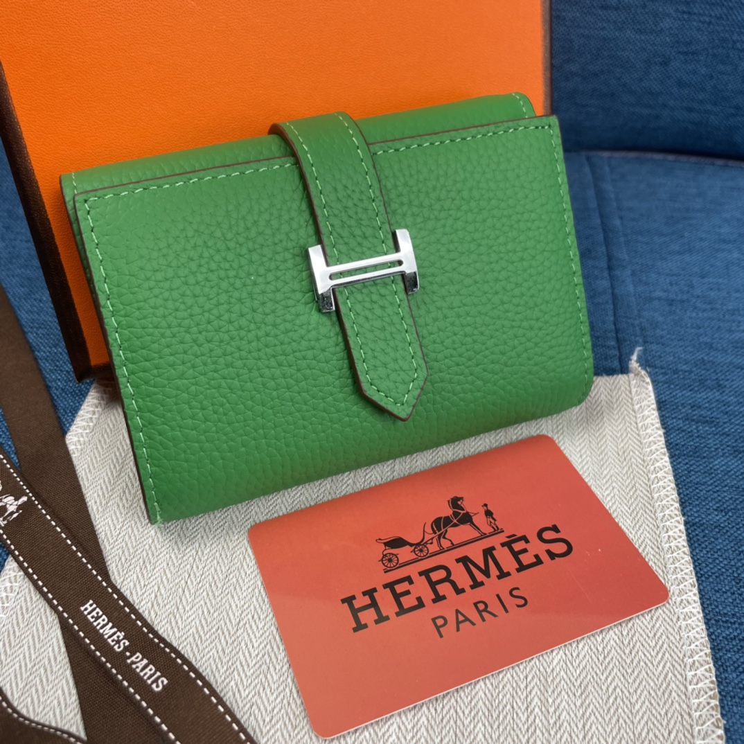 HERMES エルメス ベアン カードケース ブラック-JAPAN DUTY FREE