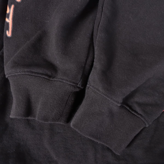 クロムハーツ パーカー コットン ブラック MATTY BOY STAY FAST RACE TEAMフーディ