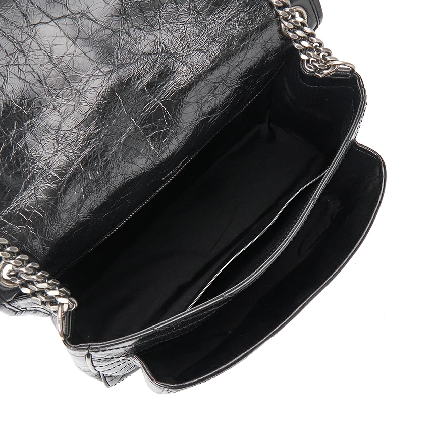 Niki Baby キルティング グロスレザー ミニショルダーバッグ