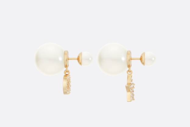 【国内発送/直営店】DIOR TRIBALES ピアス メタル・レジンパール・クリスタル