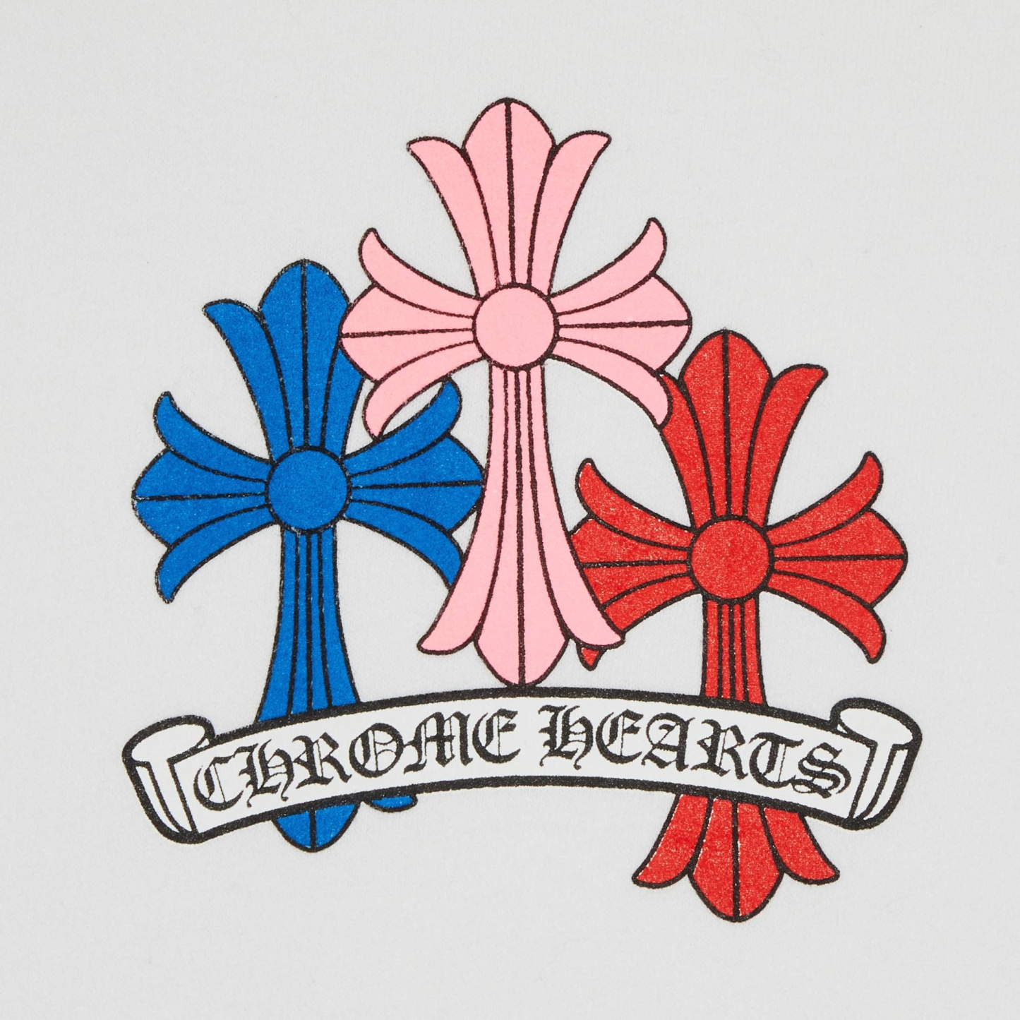 クロムハーツ パーカー コットン  ホワイト マルチセメタリークロス