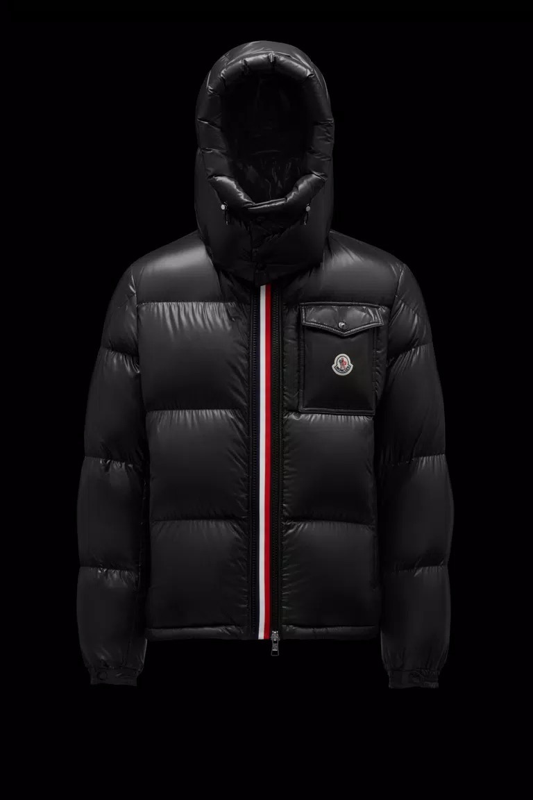 関税負担なし☆Moncler MONTBELIARD フード付ダウンジャケット ブラック ホワイト 紺