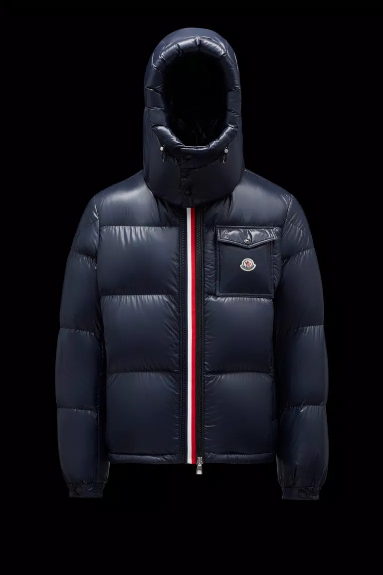 関税負担なし☆Moncler MONTBELIARD フード付ダウンジャケット ブラック ホワイト 紺