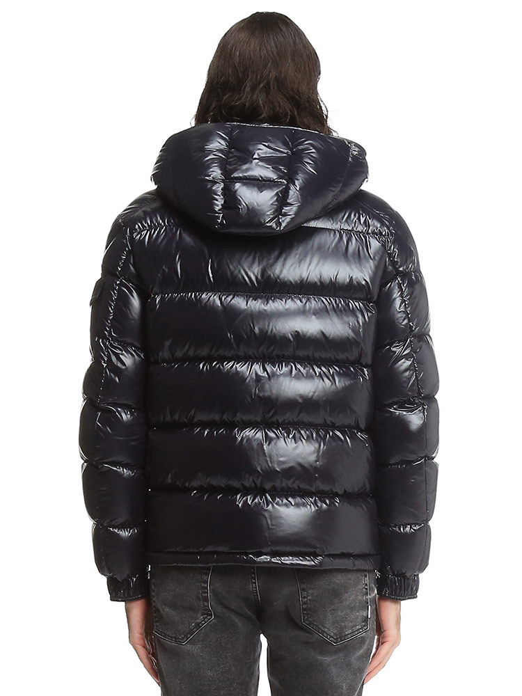 モンクレール ダウン メンズ MONCLER マヤ ブランド ダウンジャケット アウター ジャケット ブルゾン フード着脱 フルジップ Maya 定番 シンプル ショートダウン レギュラーフィット 紺 黒 MCMAYA2