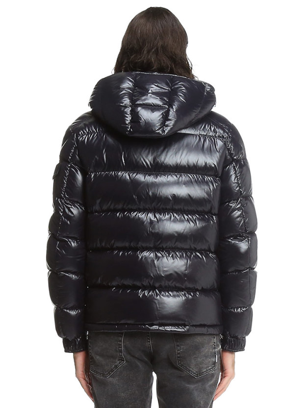 モンクレール ダウン メンズ MONCLER マヤ ブランド ダウンジャケット アウター ジャケット ブルゾン フード着脱 フルジップ Maya 定番 シンプル ショートダウン レギュラーフィット 紺 黒 MCMAYA2