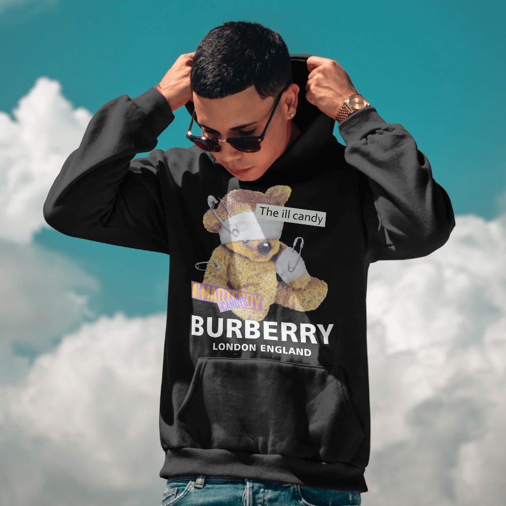 Burberry 小熊アルファベットのキャラクタープリントのパーカー