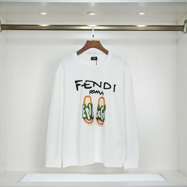 FENDI  パーカー フェンディ プリントおしゃれ 丸首 通勤 通学 男女兼用