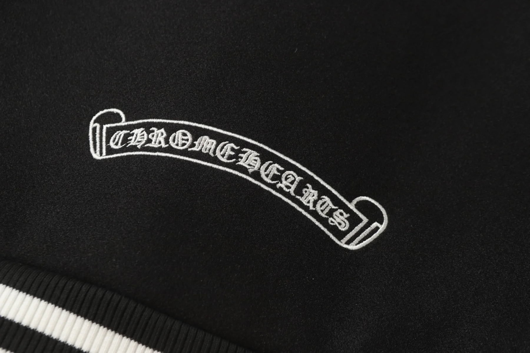 【Chrome Hearts】クロムハーツ ブラック×ホワイト ストリートスタイル ベースボールジャケット