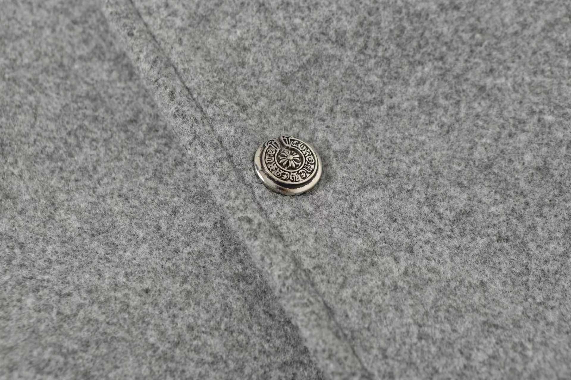 【Chrome Hearts】クロムハーツ マルチクロス グレー×ブラック バーシティジャケット