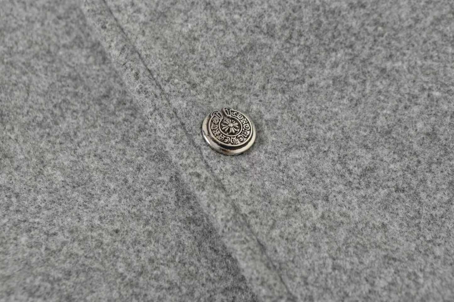 【Chrome Hearts】クロムハーツ マルチクロス グレー×ブラック バーシティジャケット