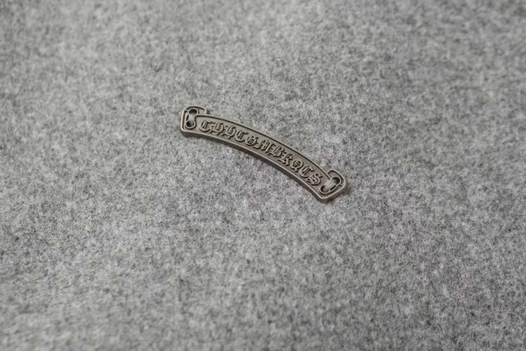 【Chrome Hearts】クロムハーツ マルチクロス グレー×ブラック バーシティジャケット