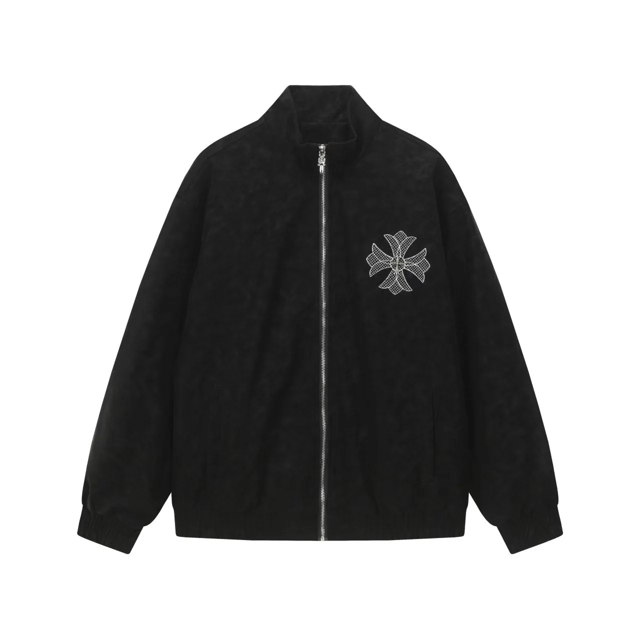 【Chrome Hearts】クロムハーツ ホースシュークロス 刺繍ジャケット - ブラック ストリートスタイル