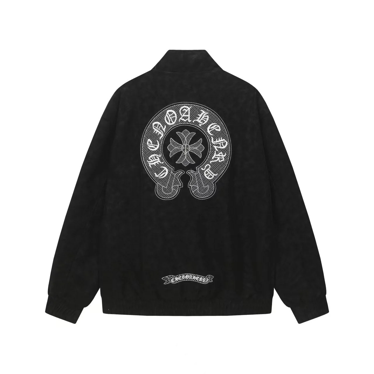 【Chrome Hearts】クロムハーツ ホースシュークロス 刺繍ジャケット - ブラック ストリートスタイル