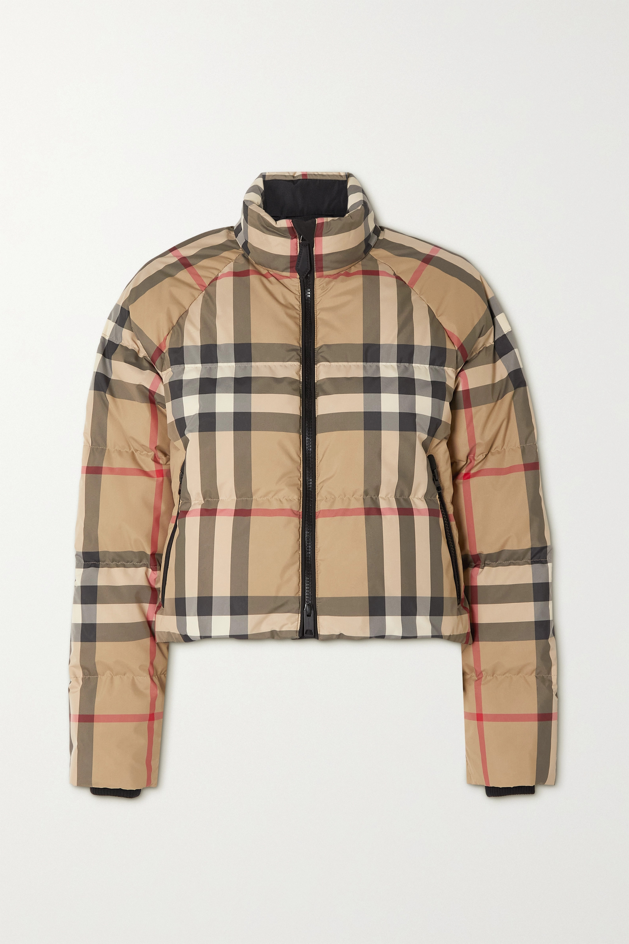 【BURBERRY】デタッチャブルフード チェック パファージャケット ダウンジャケット