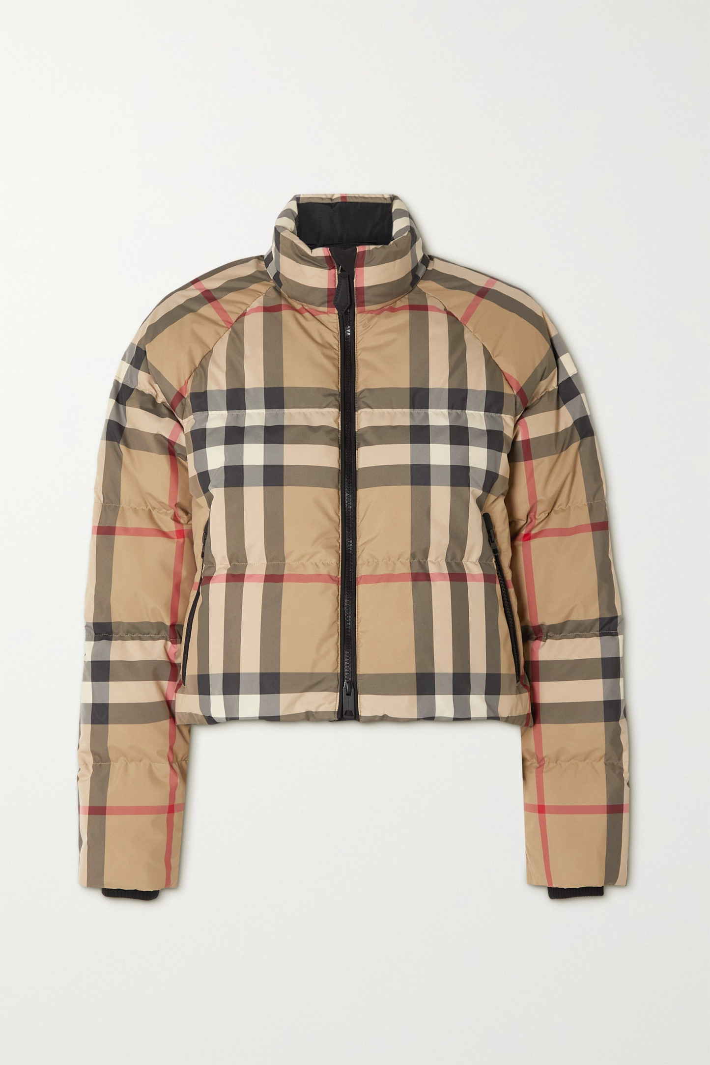 【BURBERRY】デタッチャブルフード チェック パファージャケット ダウンジャケット