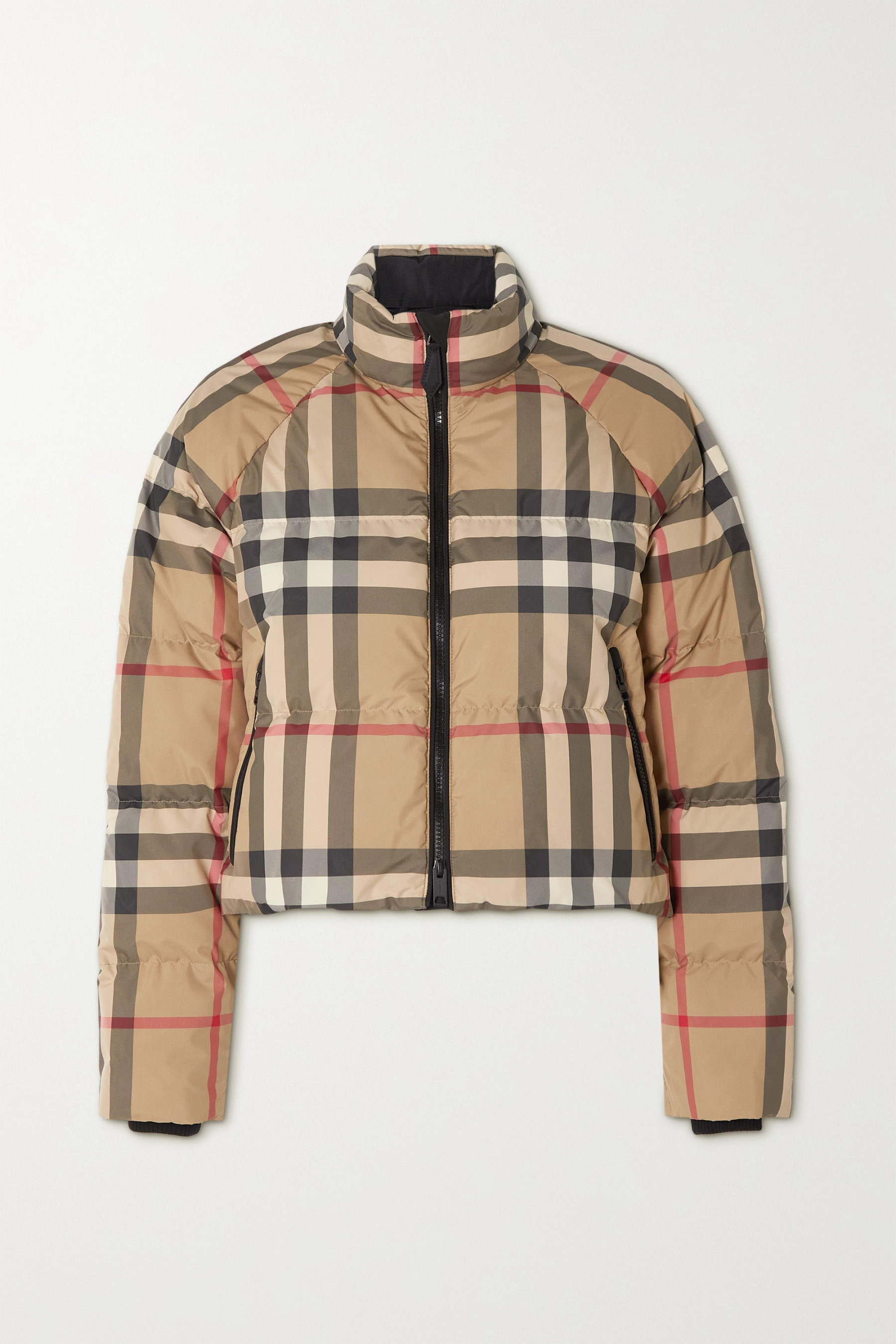 【BURBERRY】デタッチャブルフード チェック パファージャケット ダウンジャケット