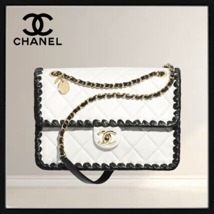 ★2026年春夏★【CHANEL】チェーン フラップ バッグ☆ホワイト