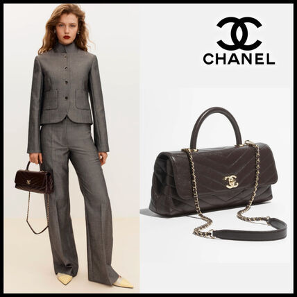 【CHANEL】26SS☆高級感 ココハンドルバッグ 横長