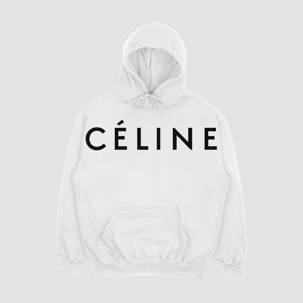 CELINE ハート型アルファベットプリントのパーカー